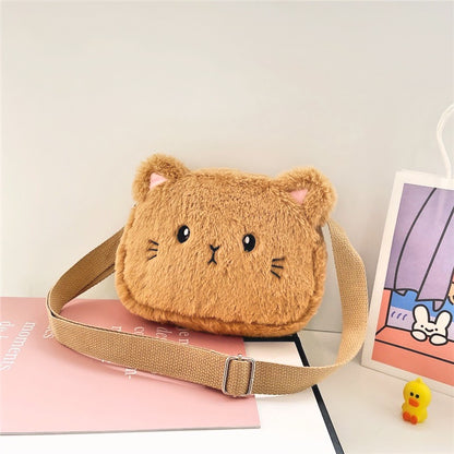 Kawaii Bag for Girls Soft Plush Handbag