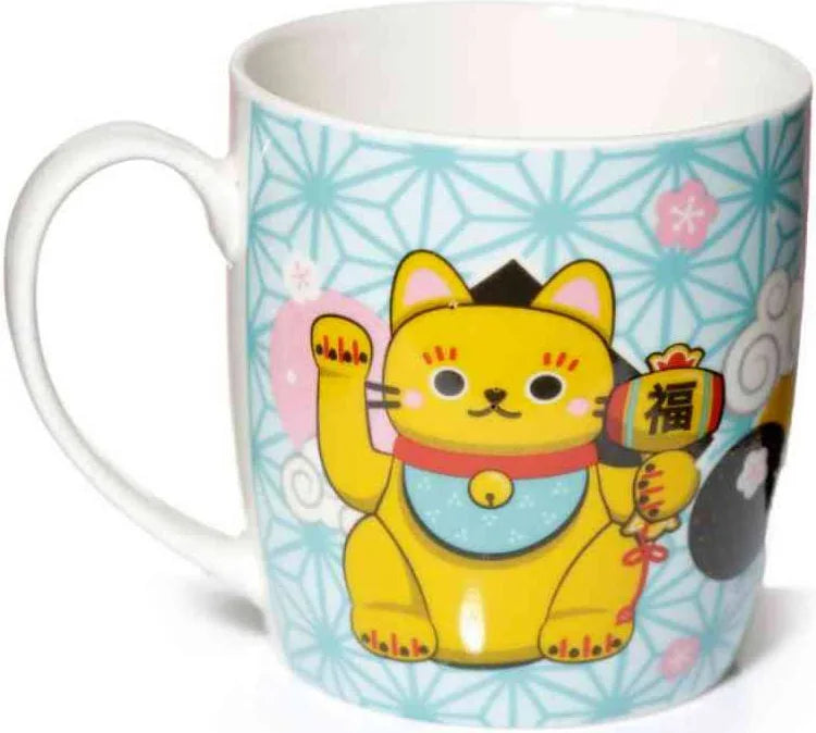 Maneko Neko Porcelain Gift Mug