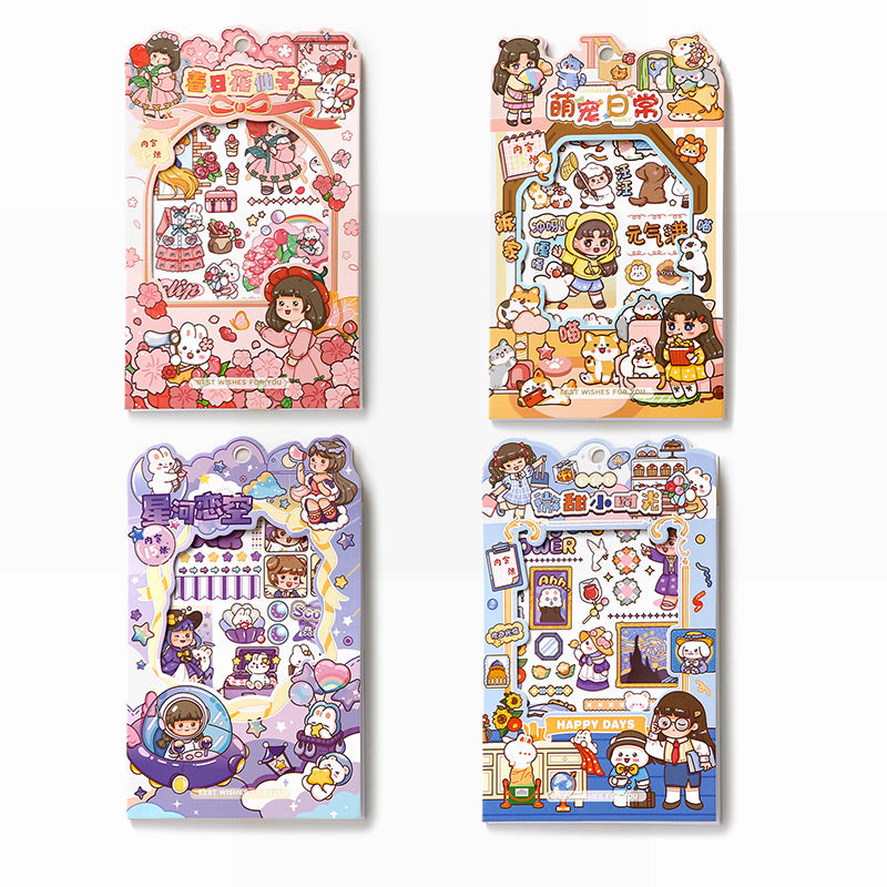 15Pcs Set of Washi Sticker Sheet for Infinite holiday activity fun