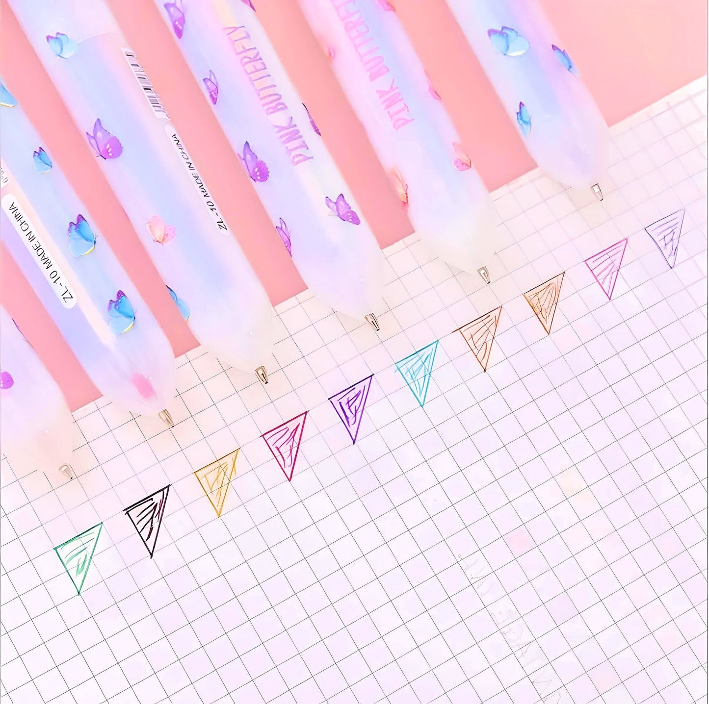 Butterfly Pen | Multi Color Pens 10- in-1 | Stationery Gift | Kawaii Stationery| Cute Pens | Novelty Pen | Gifts for friends| Gifts for kids