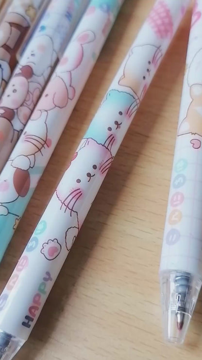 6Pcs Kawaii Animals Pen Set
