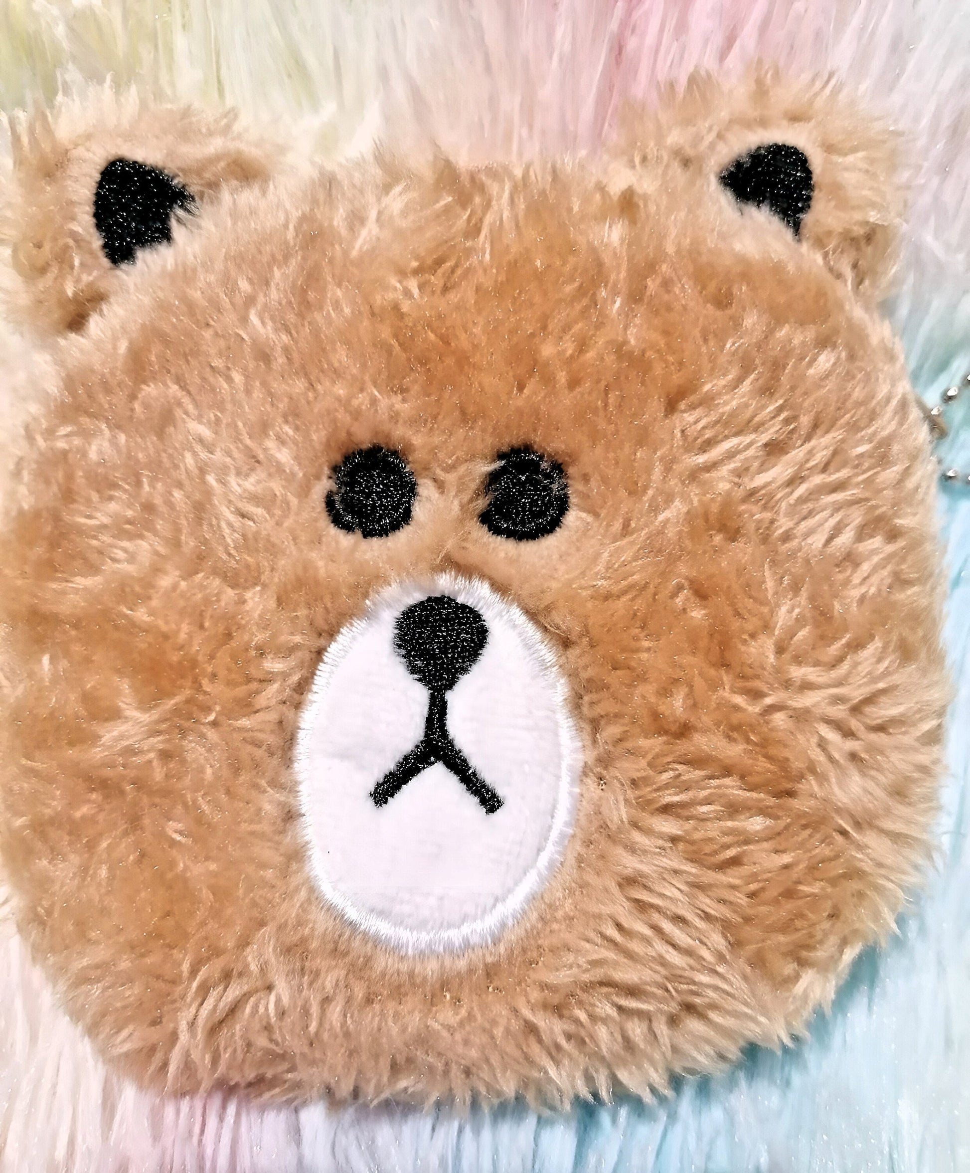 Kawaii Bear Coin |Cartoon Characters Coin purse| Embroidered bag, cute kawaii kitsch bag Anime Stocking Fillers gift for kids