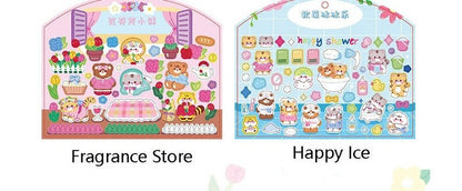 Kawaii Sticker Sheet Set for Bullet Journal, Cute Scrapbooking Supplies, Waterproof Sticker Sheet, Animal Stickers, Highlighter Decal Laptop