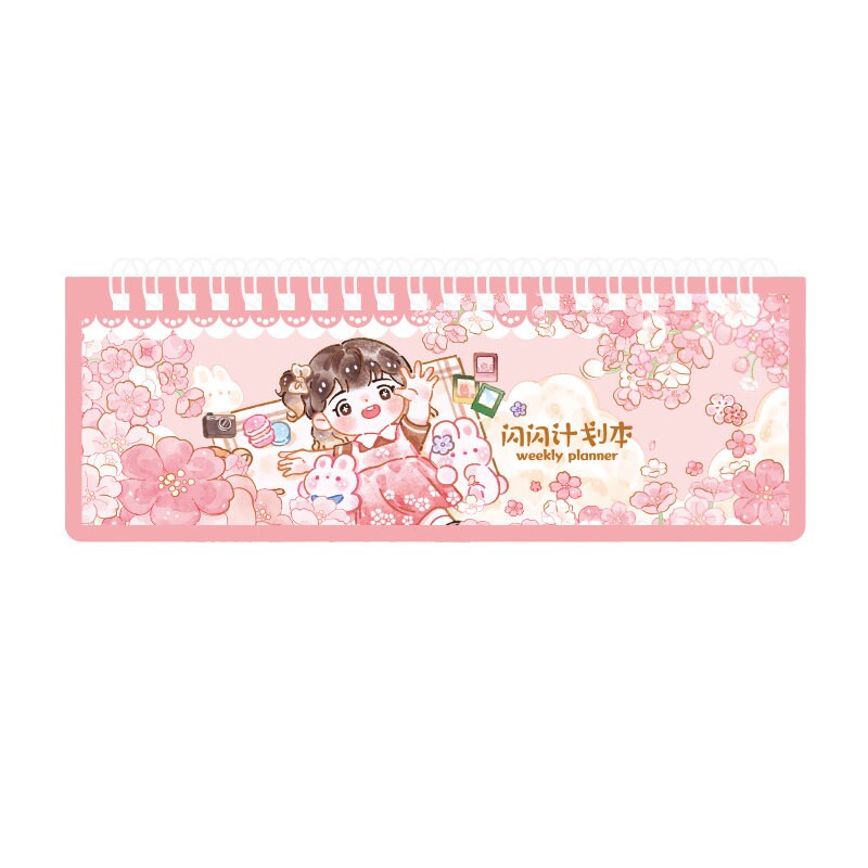 Kawaii Notebook, A3 Cute Weekly Planner, Spiral Book for Kids, Korean Stationary, Kawaii Diary, Cute Journal Supplies, Cute gifts for Kids