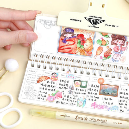 Kawaii Notebook, A3 Cute Weekly Planner, Spiral Book for Kids, Korean Stationary, Kawaii Diary, Cute Journal Supplies, Cute gifts for Kids