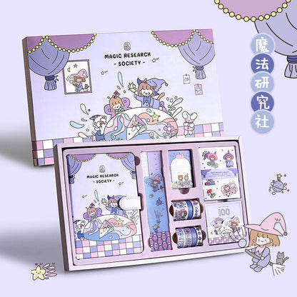187 Pcs Novelty Gift for Kids, Birthday Gift for girls, Cute Gift, Kawaii Diary, Cute Journal Supplies, Scrapbooking Journal Kit, Washi Tape