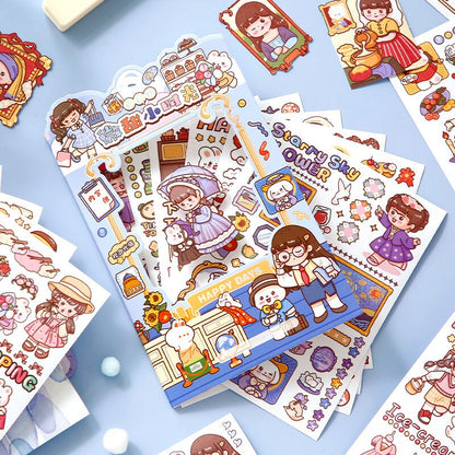 15Pcs Set of Washi Sticker Sheet for Infinite holiday activity fun
