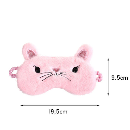 Cute Sleeping Mask| Kitty Cat Eye Mask| Plush Shading Eye Mask| Adorable Travel Girl Cute Eye Mask | Cute Eyepatch| Kawaii Blindfold
