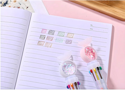 Butterfly Pen | Multi Color Pens 10- in-1 | Stationery Gift | Kawaii Stationery| Cute Pens | Novelty Pen | Gifts for friends| Gifts for kids