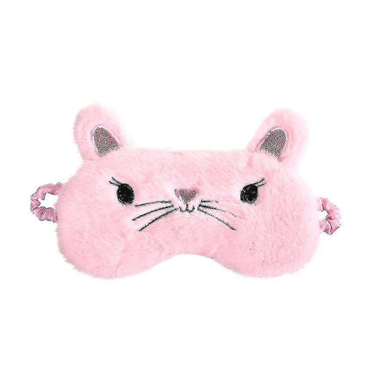 Cute Sleeping Mask| Kitty Cat Eye Mask| Plush Shading Eye Mask| Adorable Travel Girl Cute Eye Mask | Cute Eyepatch| Kawaii Blindfold