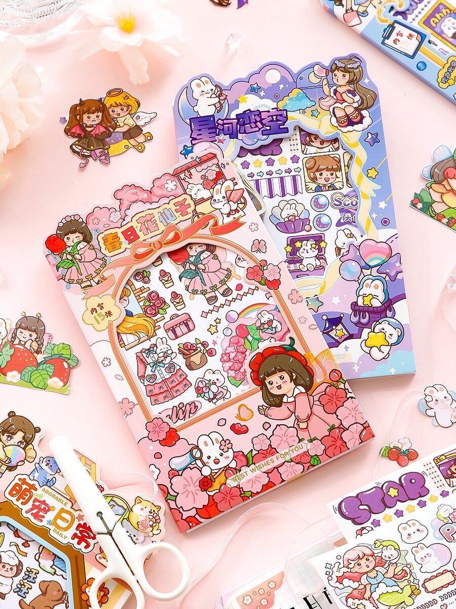 15Pcs Set of Washi Sticker Sheet for Infinite holiday activity fun