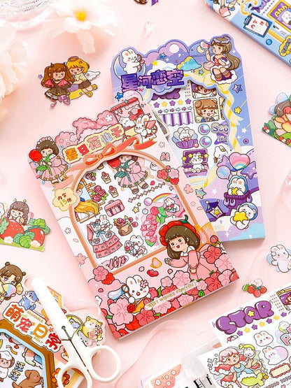 15Pcs Set of Washi Sticker Sheet for Infinite holiday activity fun