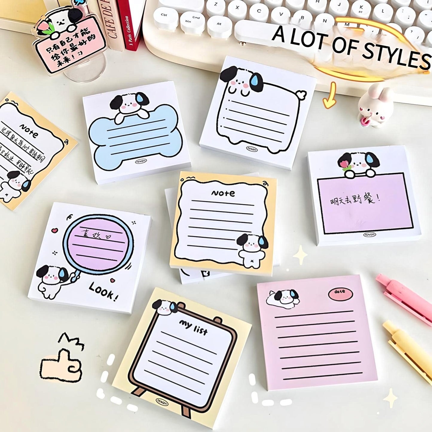 Kawaii Memo Pad | Cute Notes | Kawaii Notepad | Japanese Memo Notes | Cute Scrapbooking | Cute Gifts for Kids | Cute Stationery