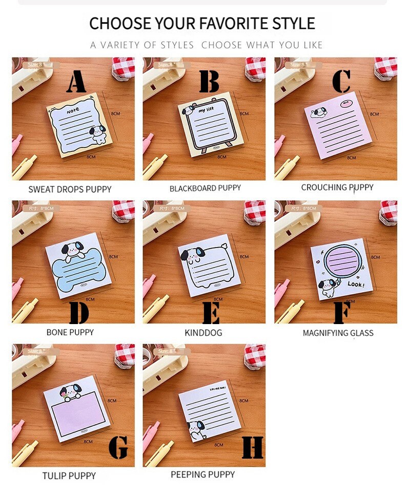 Kawaii Memo Pad | Cute Notes | Kawaii Notepad | Japanese Memo Notes | Cute Scrapbooking | Cute Gifts for Kids | Cute Stationery