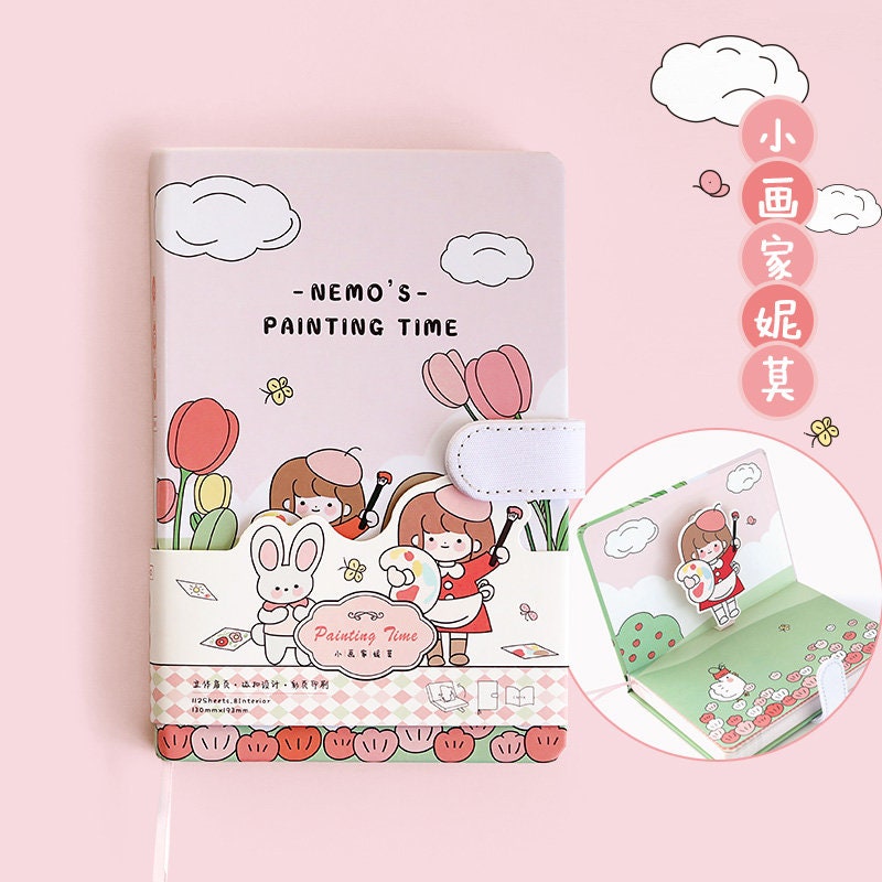 187 Pcs Cute Gift Box, Journal Kit with Notebook, Kawaii Stickers, Washi Tape, Sticky Notes, Novelty Gift for Kids, Birthday Gift for Girls