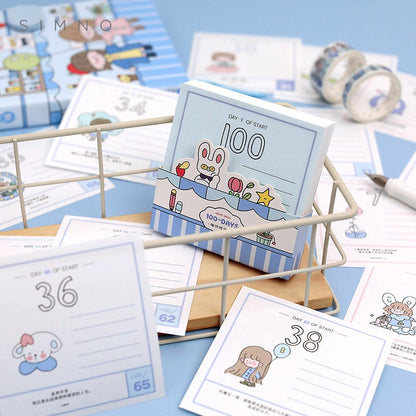 186 Pcs Gift Set Box, Journal Kit with Notebooks, Kawaii Stickers, Washi Tape, Sticky Notes, Novelty Gift for Kids, Birthday Gift for Girls