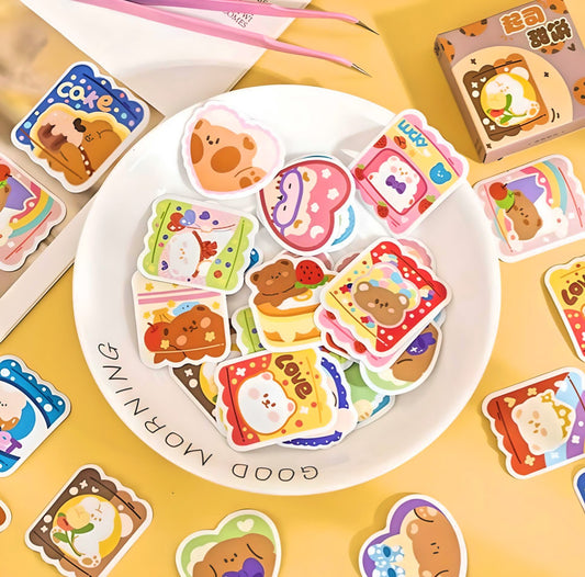 300 Pcs Kawaii Stickers, Cute Stickers for Journal, Stickers for Scrapbook, DIY Crafts, Animal Stickers, Journal Supplies, Cute Gifts for Ki