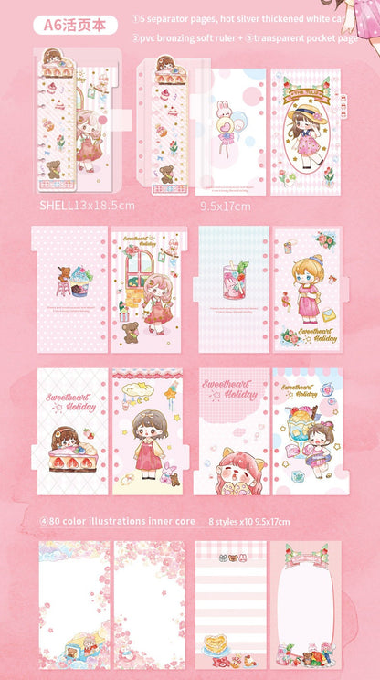 95 Pcs DIY Journaling Set, GIFT for Her, Bunny Stationery, Gift for Tweens and Teens, Holiday Activity Kit, Craft Box for Kids, Scrapbooking