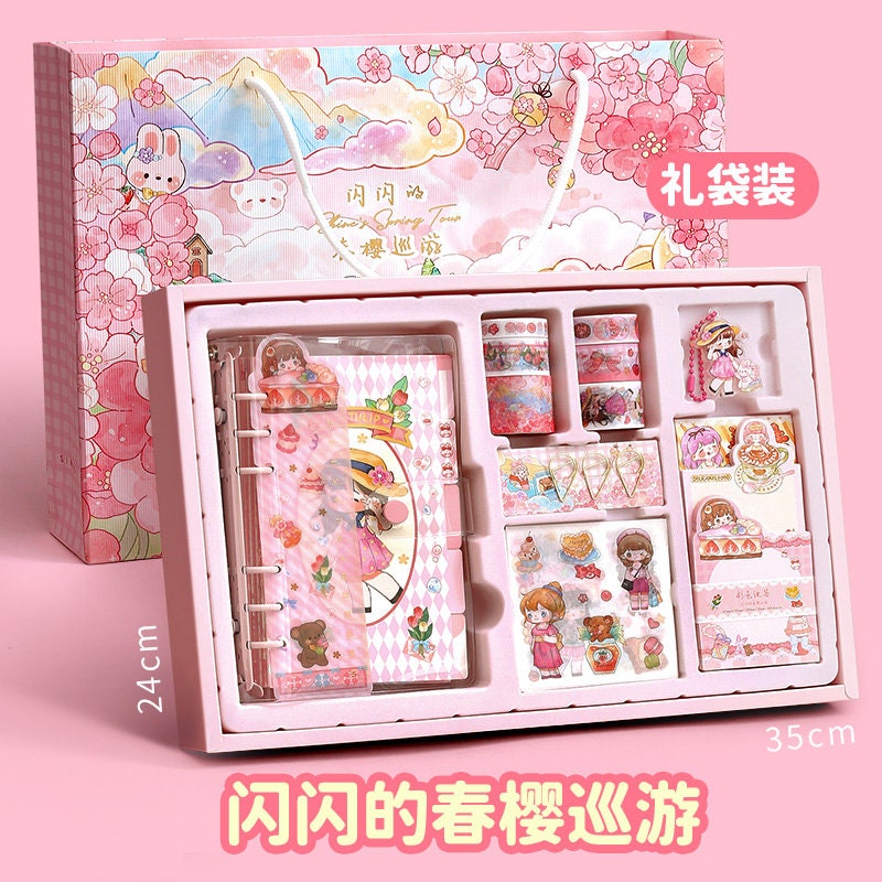 95 Pcs DIY Journaling Set, GIFT for Her, Bunny Stationery, Gift for Tweens and Teens, Holiday Activity Kit, Craft Box for Kids, Scrapbooking