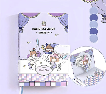 187 Pcs Novelty Gift for Kids, Birthday Gift for girls, Cute Gift, Kawaii Diary, Cute Journal Supplies, Scrapbooking Journal Kit, Washi Tape