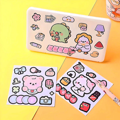 Kawaii Stickers Sheet for Bullet Journal Scrapbooking DIY Diary Planner Korean stationary Bunny Stickers Animal Stickers Highlighter