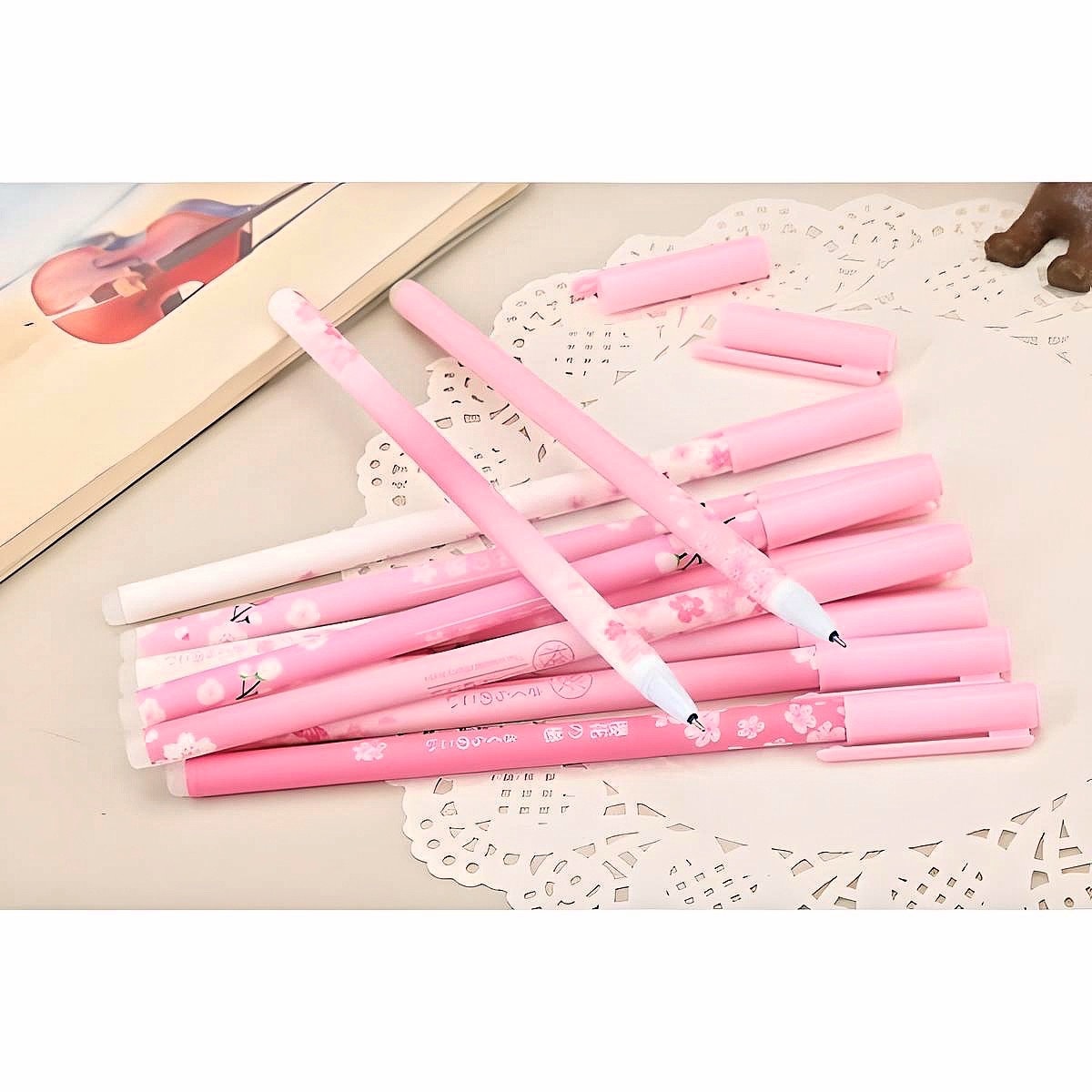 24 Pcs Cute Pens Set |Cute Stationery| Birthday Party Bag |0.5mm blue gel ink| Kawaii pen | Wholesale School Supplies Office Stationery Haul