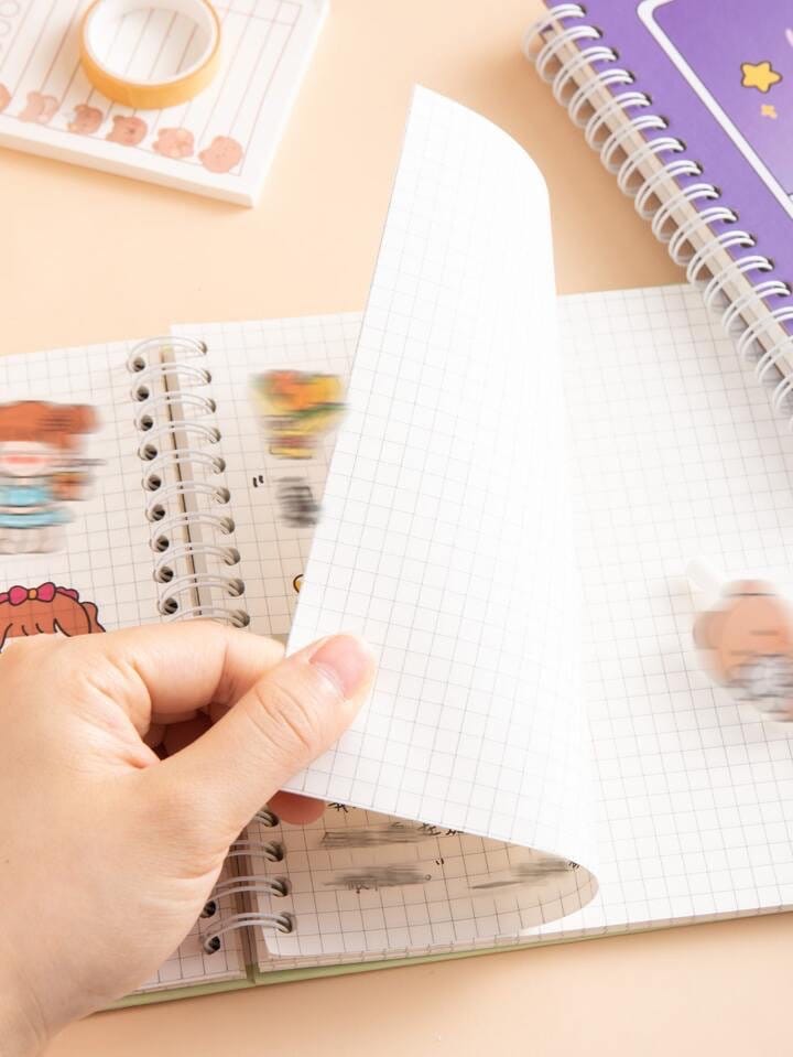 Diary for Kids, Cartoon Graphic Spiral Notebook, Kids Journal Diary, Kawaii Stationery, Cute Gifts for Kids