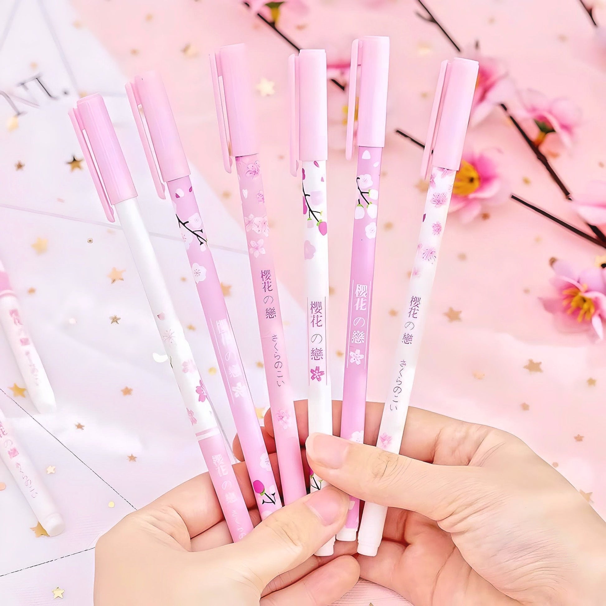 24 Pcs Cute Pens Set |Cute Stationery| Birthday Party Bag |0.5mm blue gel ink| Kawaii pen | Wholesale School Supplies Office Stationery Haul
