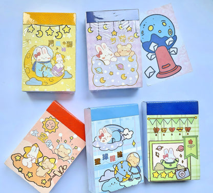 Mini Sticker Book, 50 Sheet Stickers Washi, Scrapbooking Stickers, Kawaii Washi Tape Sticker Diary, Sticker Book, Cute Gifts for Children
